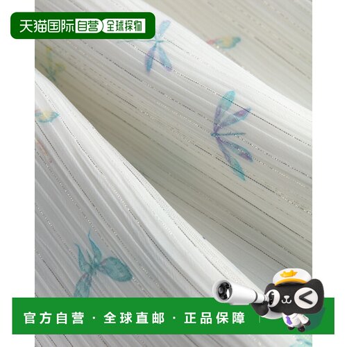 欧洲直邮Dior迪奥 婴儿米白色褶皱薄纱连衣裙短袖