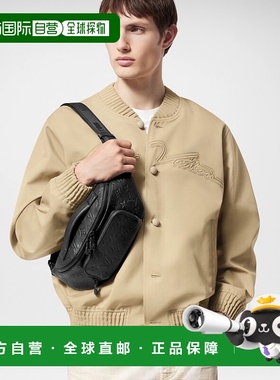 自营1h可退 欧洲直邮LV/路易威登 男士黑色小牛皮腰包正品百搭高