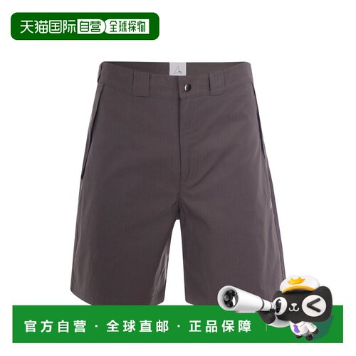 香港直邮Roa 男士 Hibi 斜纹棉短裤 YBMW058FA54 grey灰色 舒适时