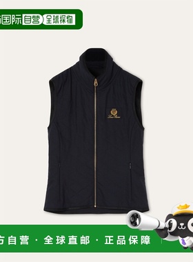 自营欧洲直邮Loro Piana 女士蓝色初剪羊毛背心