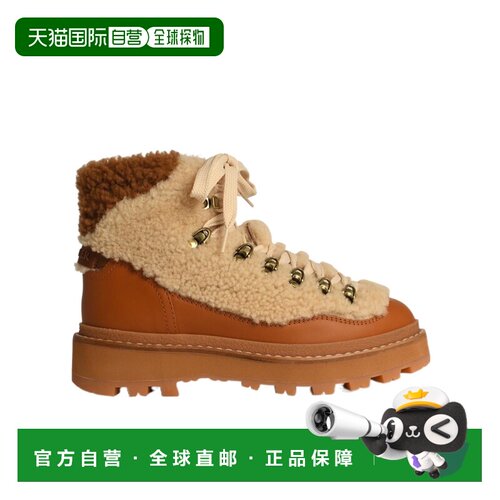1h可退 香港直邮Moncler 系带短筒靴 J209B4F00130M4502