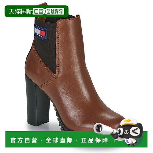 欧洲直邮Tommy Jeans 女士 短筒靴 Essentials High Heel Boot