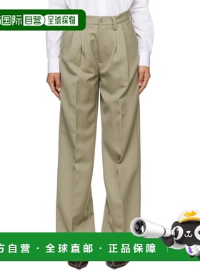 1h可退 香港直邮ANINE BING 女士 绿色 Carrie 长裤 A033269250BG