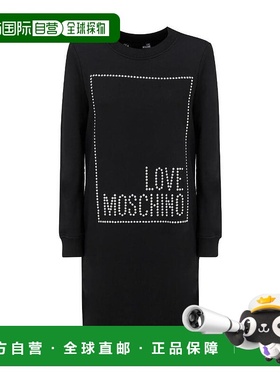 香港直邮Moschino 铆钉logo套头式连衣裙 W5B9701M4055