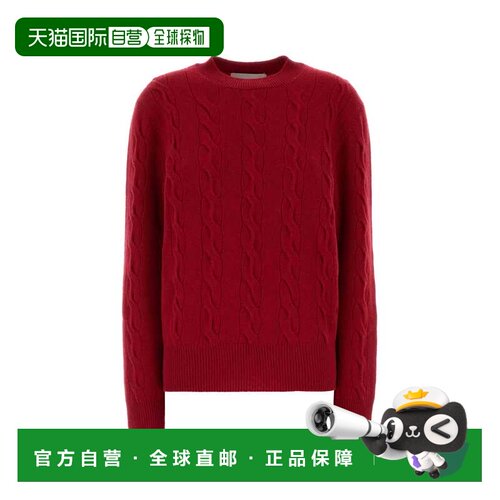 香港直邮Ami Paris 女士 红色羊毛毛衣 UKS880KN0189