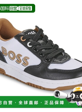 欧洲直邮BOSS 男孩 CASUAL J50861 低帮板鞋 黑色