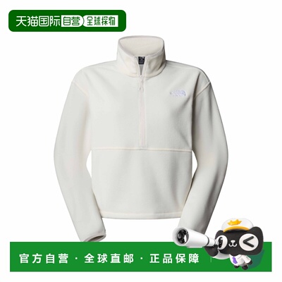 自营欧洲直邮The North Face北面 Glacier女士沙丘白涤纶高领抓绒