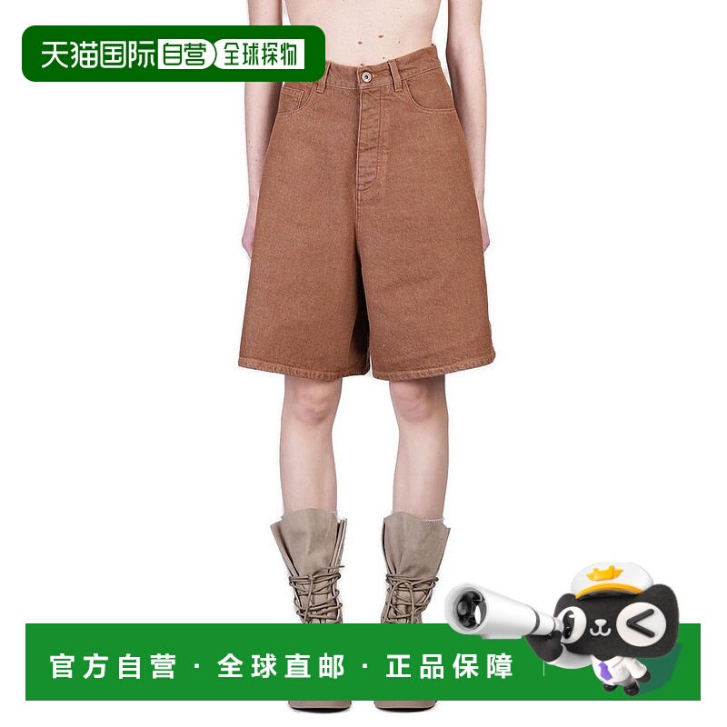 1h可退 香港直邮J.W. Anderson 男士 JW Anderson 做舊牛仔短褲 D