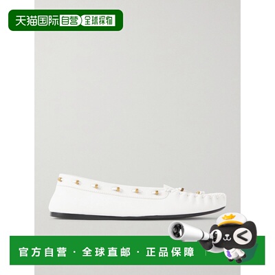 KHAITE 女士 Milly 精饰缝线滚边织纹皮革乐福鞋 F406296单鞋