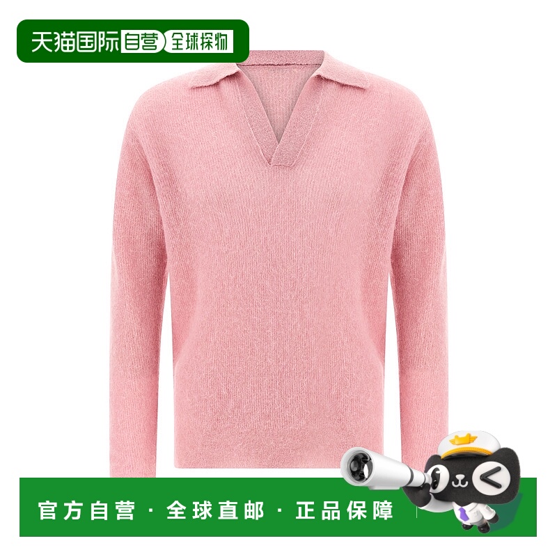 1h可退 香港直邮AURALEE 男士 Tam 纱线Polo衫 A25AP02AKPINK