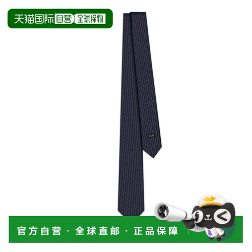 欧洲直邮自营 Dior/迪奥 男士Oblique 印花领带 【付后1h可退】