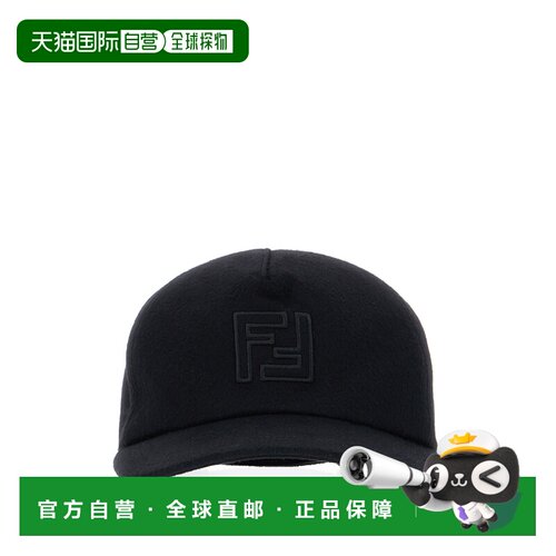 香港直邮FENDI 男士帽子 FXQ768AYK2F0QA1 AW2025 黑色 BASEBALL