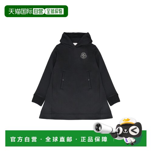 1h可退 香港直邮Moncler 盟可睐 女童 SWEATDRESS 徽标印花棉质连