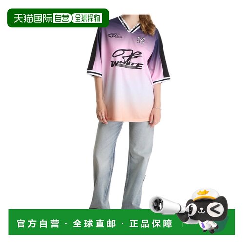 香港直邮OFF-WHITE 男士T恤 2FA00642TW801 AW2026 灰色 渐变效果