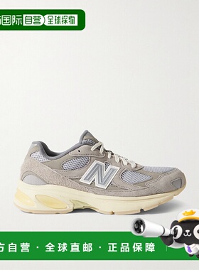 1h可退 香港直邮New Balance  男士 Day 2010 灰色绒面革皮质网纱