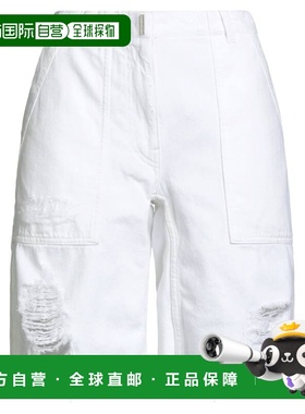 香港直邮Givenchy 纪梵希 女士 牛仔短裤 white白色 舒适时尚