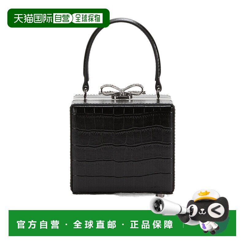 香港直邮Self-Portrait 鳄鱼纹微型盒子包手提包女包 AW25-312B
