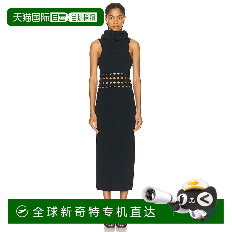 1h可退 香港直邮Alaia 女士 连帽高领连衣裙 9R24796M885