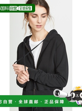 1h可退 香港直邮NILI LOTAN 女士 Callie 拉链连帽上衣 black黑色