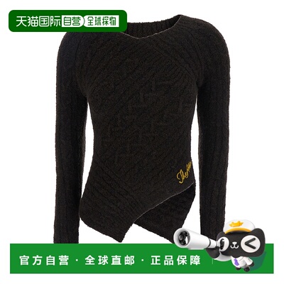 1h可退 香港直邮The Attico 女士 Lettering 棕色不对称设计徽标