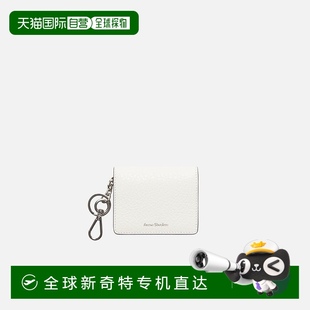 Studios 欧洲直邮Acne FW25女士白色小牛皮钱包