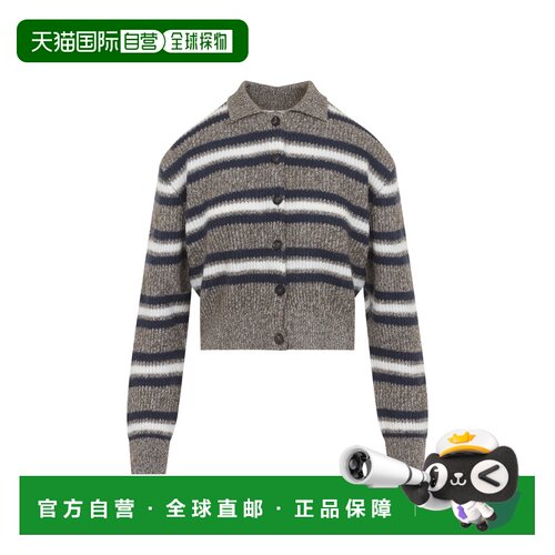 香港直邮Brunello Cucinelli 布内罗 古奇拉利 女士 条纹毛衣 MTX