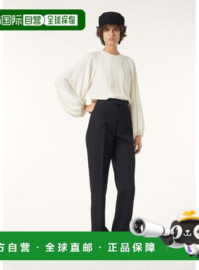 自营欧洲直邮Loro Piana 女士白色真丝衬衫