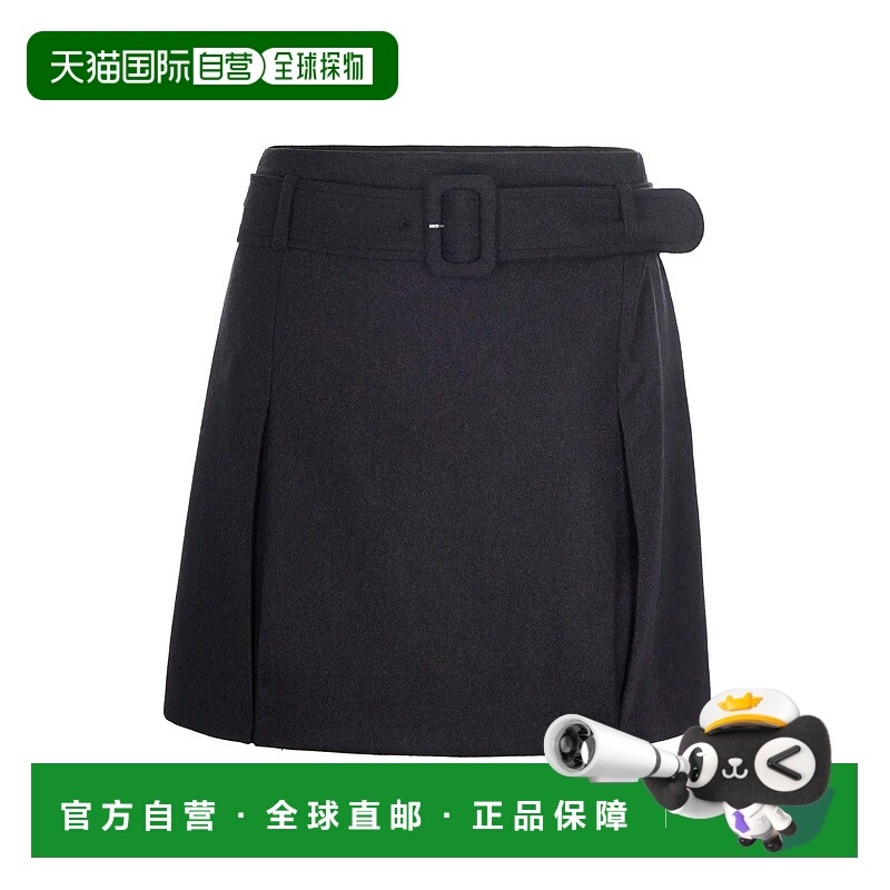 1h可退 香港直邮A.P.C. 女士 Cecile 灰色法兰绒迷你半身裙 WOAPN