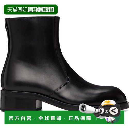 香港直邮Lemaire 男士 黑色拉链踝靴 FO0236LL010【付后1h可退】