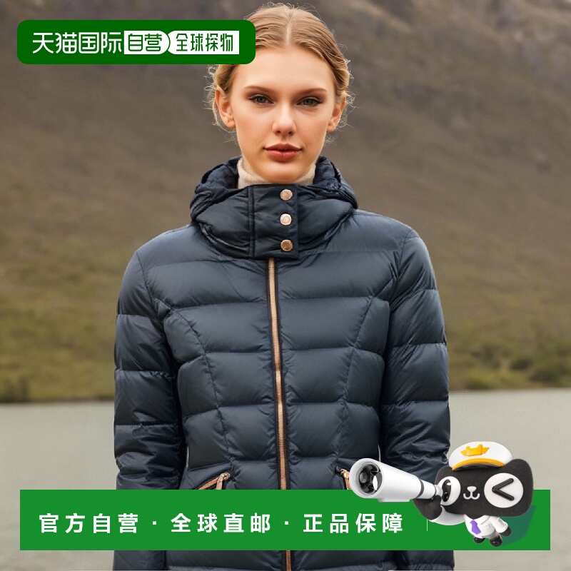 香港直邮EA7 Emporio Armani 徽标连帽羽绒服 6YTB04TN01Z高端流