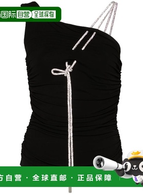 1h可退 香港直邮off-white 女士 褶饰绉纱上衣 OWAD253F24JER001B