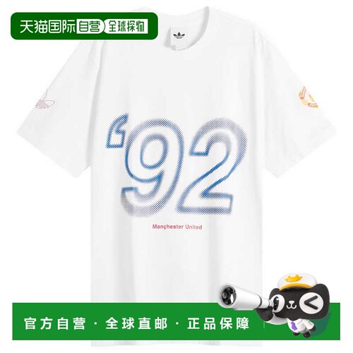香港直邮adidas 阿迪达斯 男士 Manchester United 90' T恤 JM549