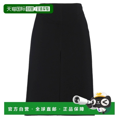 1h可退 香港直邮Dsquared2 二次方 女士 中长半身裙 black黑色 舒