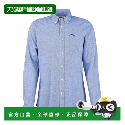 香港直邮Barbour 男士衬衫 MSH5090BL33 SS2026 蓝色 Barbour Shi