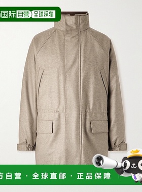 1h可退 AURALEE 男士 宽松款带里衬羊毛大衣 A25AB02CF53