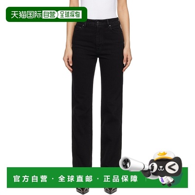 1h可退 香港直邮AMIRI 女士 黑色 MA Quad Patch Slim 牛仔裤 AWD