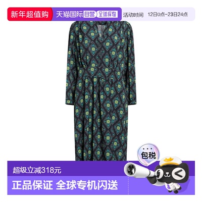 香港直邮Pinko 品高 女士 中长连衣裙 black黑色 舒适时尚