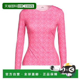 1h可退 香港直邮Marine Serre 女士 T恤 pink粉色 舒适时尚