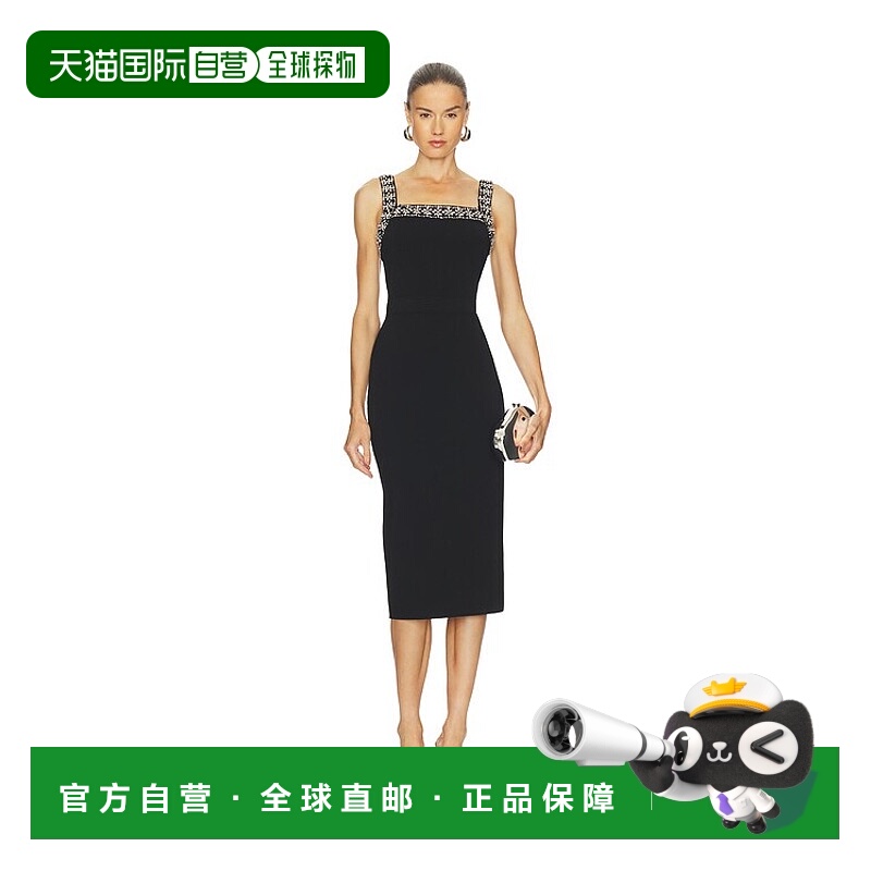 1h可退 香港直邮Simkhai 女士 Maude 中长连衣裙 6251570K