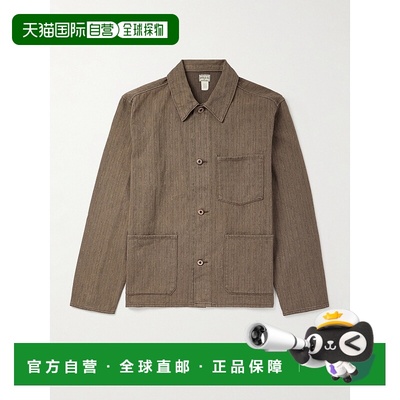 1h可退 香港直邮RRL 拉夫 劳伦RRL 男士 Waterford 人字纹棉质衬