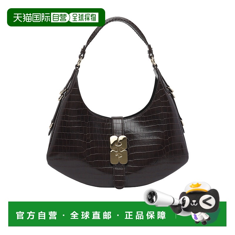 香港直邮Ganni 纯色单肩包 A7292