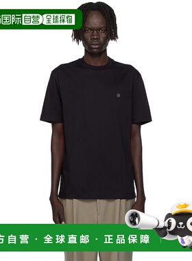 1h可退 香港直邮BOSS 波士 男士 黑色 Double B Monogram T 恤 50