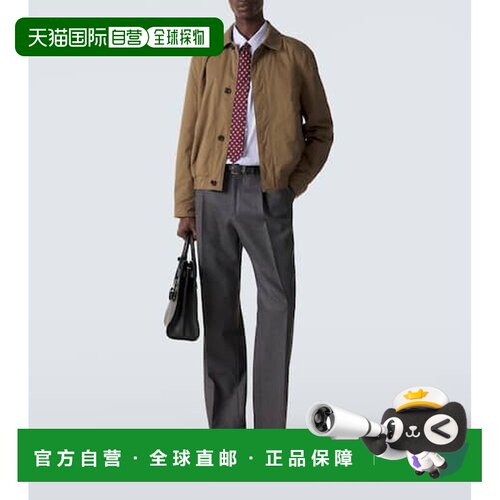 1h可退 香港直邮Saint Laurent 圣罗兰 男士 棉质宽身束腰夹克