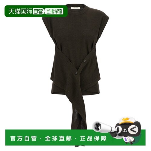 1h可退 香港直邮LEMAIRE 女士T恤 PO0002LK087BR397 SS2026 棕色