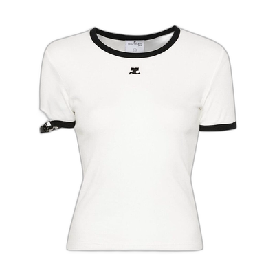 香港直邮Courreges 短袖T恤 124JTS117JS0070 舒适柔软透气