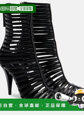 1h可退 香港直邮Givenchy 纪梵希 女士 95 皮质短靴 black黑色 舒