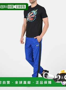 香港直邮Emporio Armani 黑色图案印花T恤 3GPT12PJT7Z阿玛尼