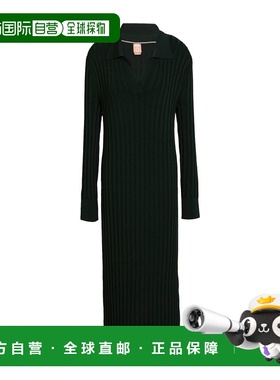 1h可退 香港直邮BOSS 波士 女士 紧身连衣裙 green绿色 舒适时尚