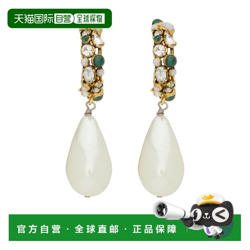 香港直邮Saint Laurent 吊坠耳环 872860Y15VR耳坠配饰珍珠