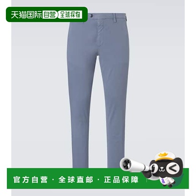香港直邮Canali 康钠丽 男士 棉质斜纹棉布裤 blue蓝色 舒适时尚